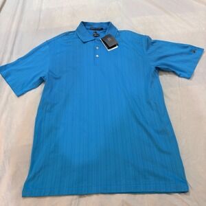 Nike Tiger Woods Collection Chlorine Blue Golf Polo Shirt Mens Large NWT